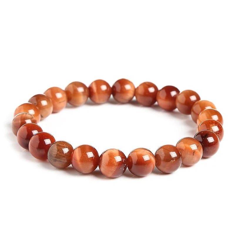 Bracelet Oeil De Tigre Orange