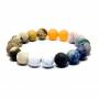 Bracciale in marmo in pietra naturale organica