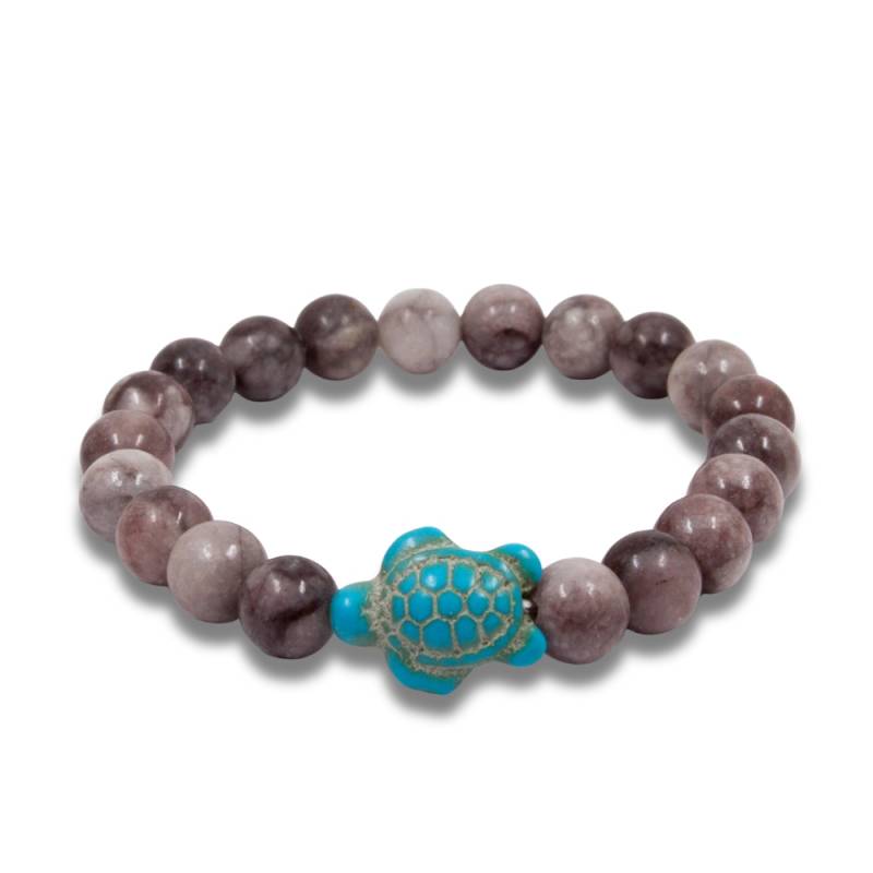 Bracciale Turchese Tartaruga Viola Rhodonite