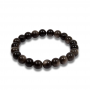 Bracelet Obsidienne Argentée
