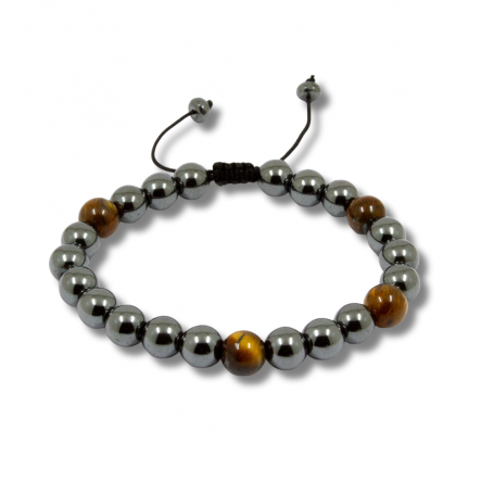 Hämatit und Tigerauge Armband Hämatit und Tigerauge Armband