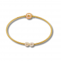 Goldenes Armband mit rosa Süßwasserperle