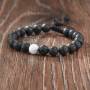 Armband Pierre De Lave Howlite Verstellbar