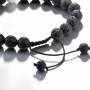 Bracelet Pierre De Lave Howlite Ajustable