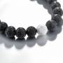 Bracelet Pierre De Lave Howlite Ajustable