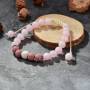 Bracelet Quartz Rose Pierre De Lave Lithothérapie