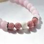 Bracciale Quartz Rose Pierre de Lava Lithotherapy