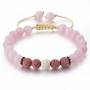 Rose Quartz Stein Armband Lithotherapie