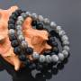 Armband Duo Labradorite Onyx Schwarz Lithotherapie Paar