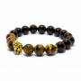 Bracelet lion Onyx œil de tigre lithothérapie