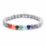 Armband Howlite 7 Chakras 6 mm