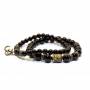 Bracciale Agate Black Duo Natural Pierre