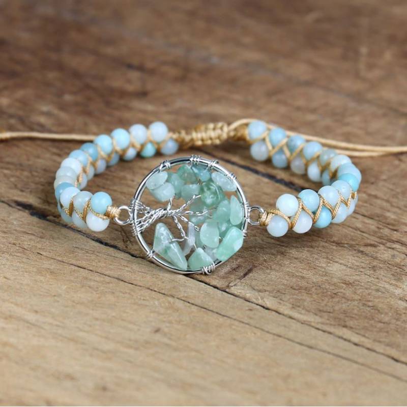 Amazonite Life Tree Comfort Bracelet