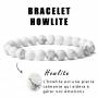 Bracelet Howlite Naturelle