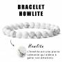 Braccialetto naturale Howlite