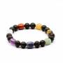 Bracciale 7 chakra - Pietra lavica