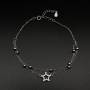 Bracciale caviglia argento 925 Doppia Stella