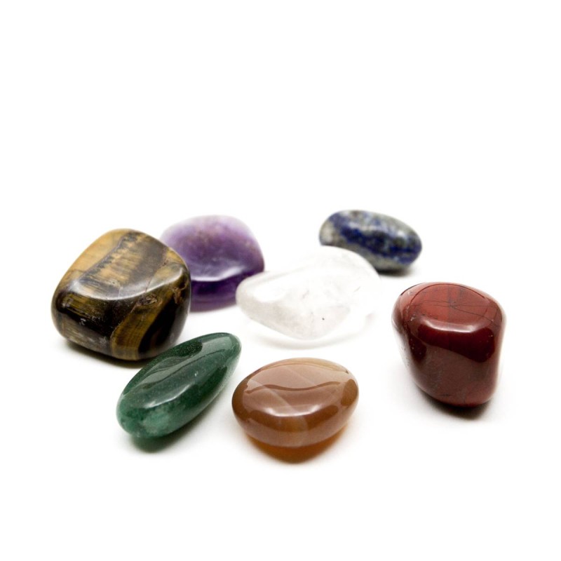 XIANNVXI 7 Chakra Kristalle Edelsteine Groß Trommelsteine Kristall