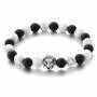 Lion Armband Howlite Onyx Mat