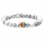 Armband LGBT Howlite