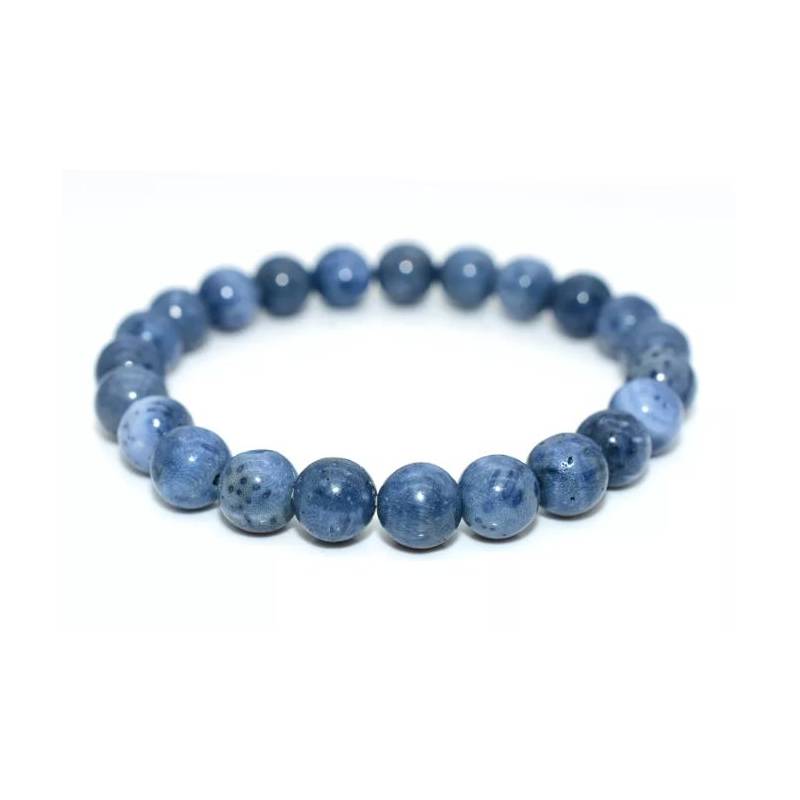 Blaues Korallenarmband