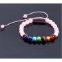 Armband Quarz Rose 7 Chakren