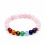 Bracciale Quartz Rose 7 Chakras