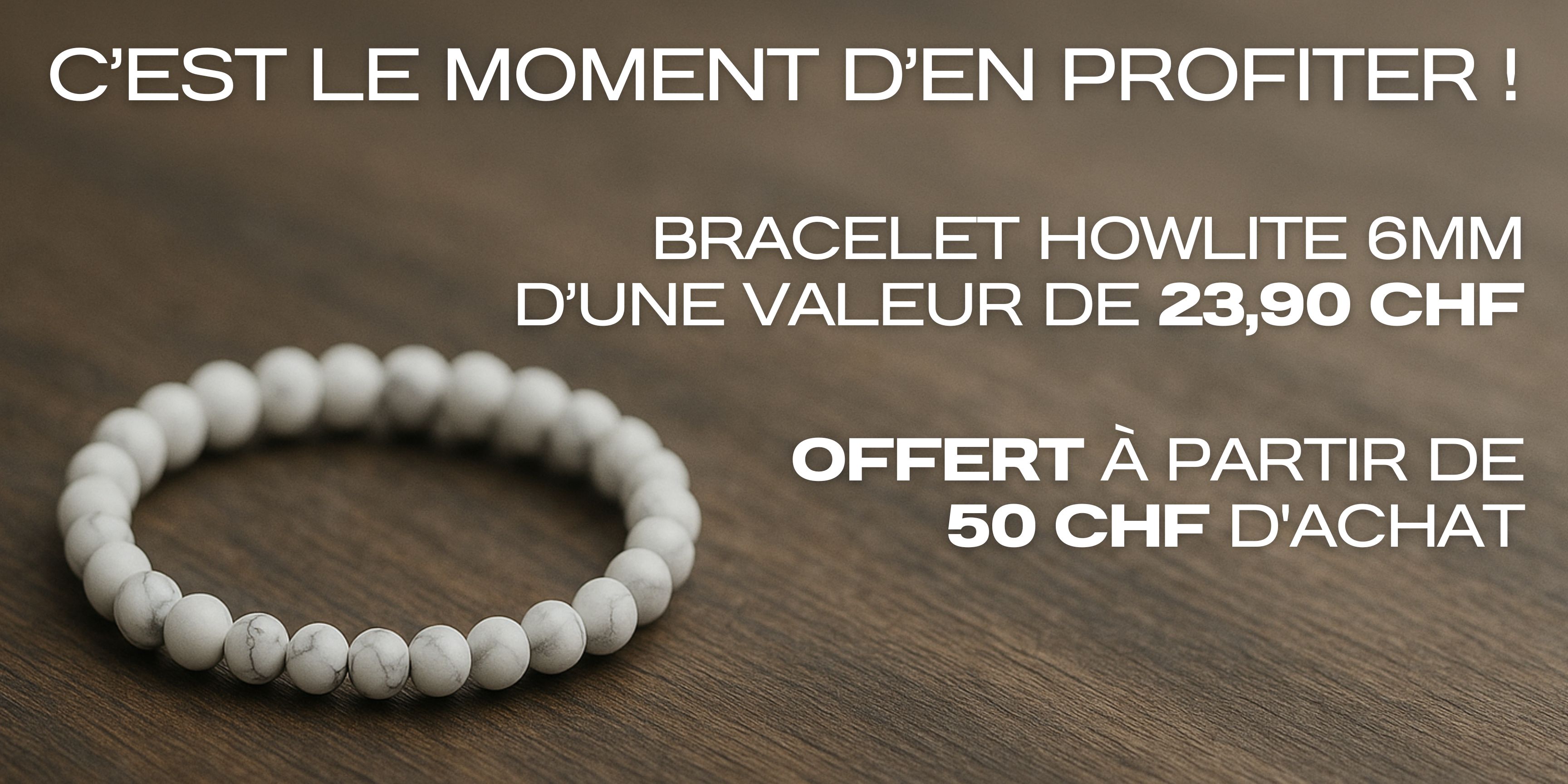 Bracelet Howlite Offert Bracelet Howlite Offert