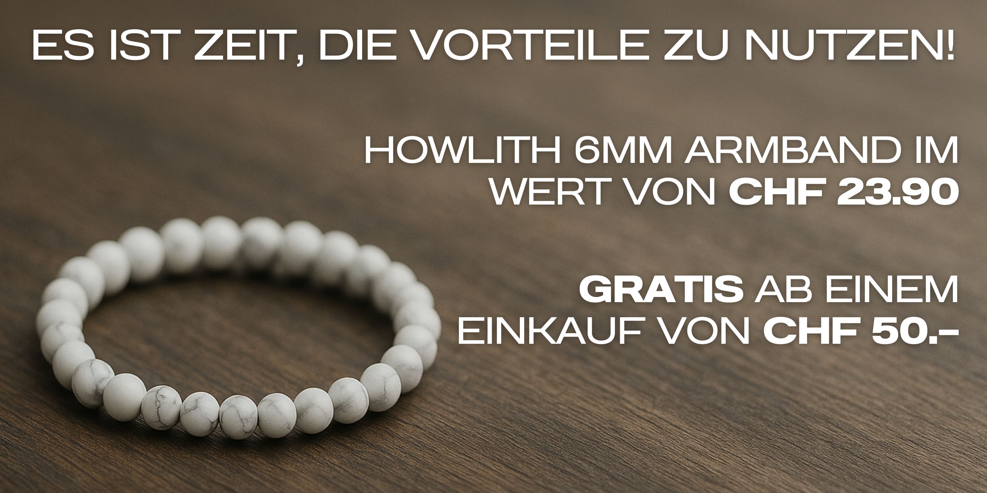 Kostenloses Howlith-Armband Kostenloses Howlith-Armband
